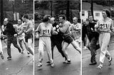 At the 1967 Boston Marathon Semple tries to stop 20-year-old Kathrine Switzer, the first-ever registered woman to run the famous race.