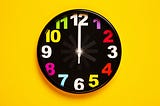 Photo of a colorful clock, referring indirectly to TikTok, the “clock app”