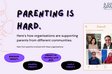 Parenting is hard. Here’s how organisations are supporting parents from different communities.