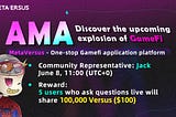 Metaversus AMA Transcript