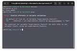 Terminal screen detailing the Terraform version (1.3.3) and displaying an error when trying to execute the plan command.