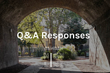 Design Team Q&A Responses