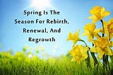 Spring,Rebirth, Fresh Start