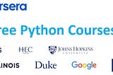 Free Python Programming Courses from Coursera.