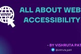 All About WEB Accessibility