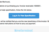 Мой первый опыт покупки инвойса на Hiveterminal