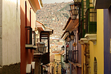 Colonial Calle Jaen in La Paz, Bolivia