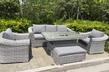 How enhancing your garden or patio with the Amazing Cambridge Sofa Dining Set with Ice Bucket…