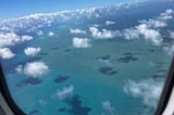 There’s something surreal about being 30,000 feet in the air.