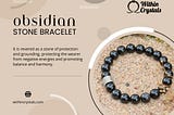 Obsidian Stone Bracelet