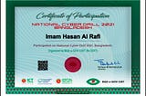 Alhadulillah 😇
In the National Cyber Drill that ended in 12 Dec 2021, my points were 2550 and my…