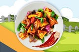 Soyuz chili tofu vegan recipe