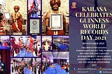 KAILASA celebrates the Guinness World Records on the 19th of November 2021.