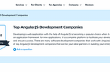 Top AngularJS Development Companies