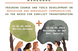Call for participants — The Art of Nonviolent Dialogue