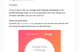 How Udacity-Google India Challenge Scholarship boosted my passion!