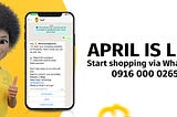 Shop for Fresh Food via WhatsApp: Introducing April, Pricepally’s New Shopping Assistant