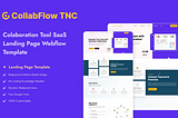 CollabFlow TNC Landing Page Webflow SaaS Website Template