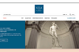 Home Page of Galleria dell’Accademia di Firenze Website