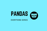 Everything about Pandas Library -Beginner