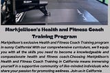 Markjellison’s Health and Fitness Coach Training Program