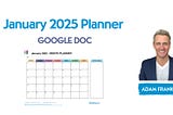 first week of the year + January 2025 planner
