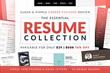 Resume Collection — Each design in this exclusive bundle by Bilmaw has a career in mind