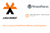 Login into WordPress WebSite using Asgardeo