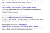 Use search intent to categorise your semantic keyword list