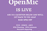 #OPENMIC is #LIVE !