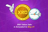 XRD Token Sale is Extended to May 31 and token Value decreases