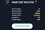 A Detailed Guide for using the MAD CAT MILITIA NFT20 Pool