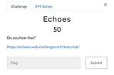 Echoes [Command Injection] - RITSEC CTF 2023