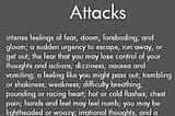 About anxiety attacks
