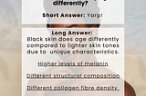 Does Black Skin Age Differently?