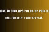 Where to Find WPS Pin on HP Printer?
