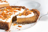 Pumpkin Pie with Graham Cracker Crust and Pepita–Sage Brittle