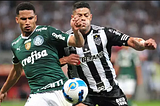 Palmeiras busca e arranca empate com Galo no Mineirão