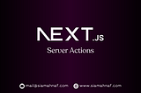 How to Use Next.js Server Actions to Handle Form Submissions