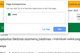 Kaip VMI websaitas už 200 gabalų nukalė mano browserį