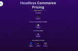 Headless commerce pricing