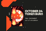 Token burn —  October 2024