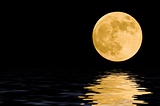 Moon over water