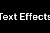 Text effects in Figma
