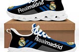 Real Madrid Blue Black Blue Stripes Max Soul Running Shoes