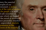 Jefferson’s 1801 Inaugural Address