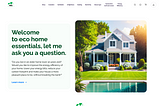 A feature screen showing a bit about what we do at eco essential, was created to avoid the whole full write-up for users who are interested. More of this would be crafted for write-up, just a bit of introduction and a call to action to get full details.