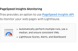PageSpeed Insights Monitoring — Dashboard, Lighthouse Scores, Alerts