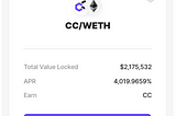 CCSwap CC/ETH Staking Tutorial — 4000% APR!