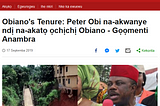 Igbos Don’t Call Out Their Leaders: A Laughable Claim